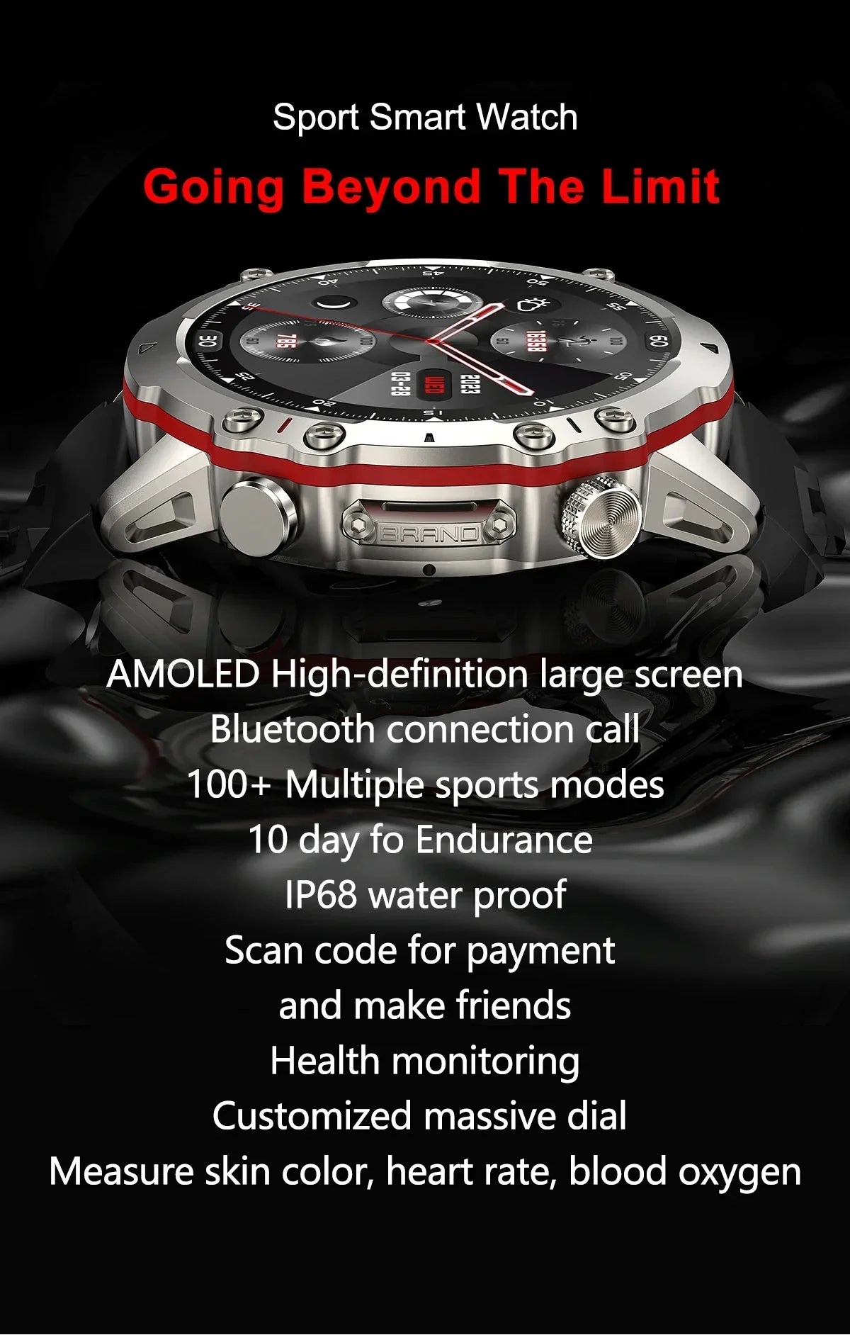 2023 AMOLED Smartwatch Falcon Ultra 2